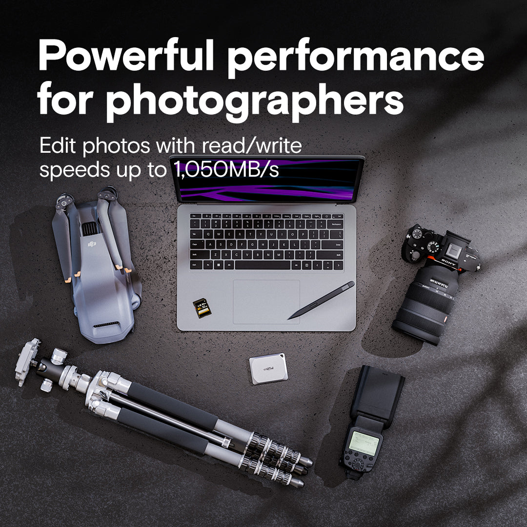 Crucial X9 Pro Portable SSD USB 3.2 External Solid State Drive up to 1050 MB/s IP55 Water Dust Resistance Crucial X9 Pro Portable SSD USB 3.2 External Solid State Drive up to 1050 MB/s IP55 Water Dust Resistance